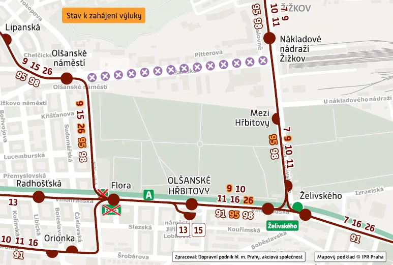 schema provozu - Olšanská 2026-09
